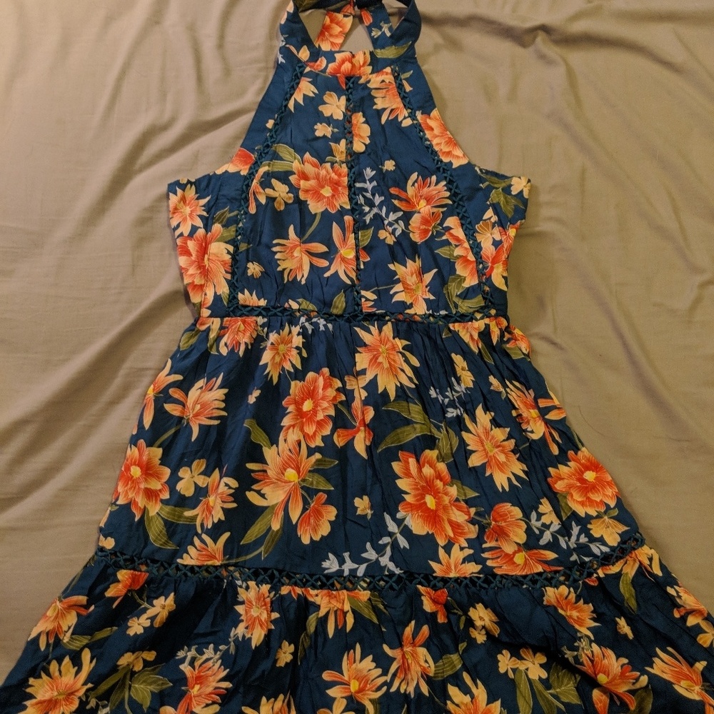 Tropical floral dress